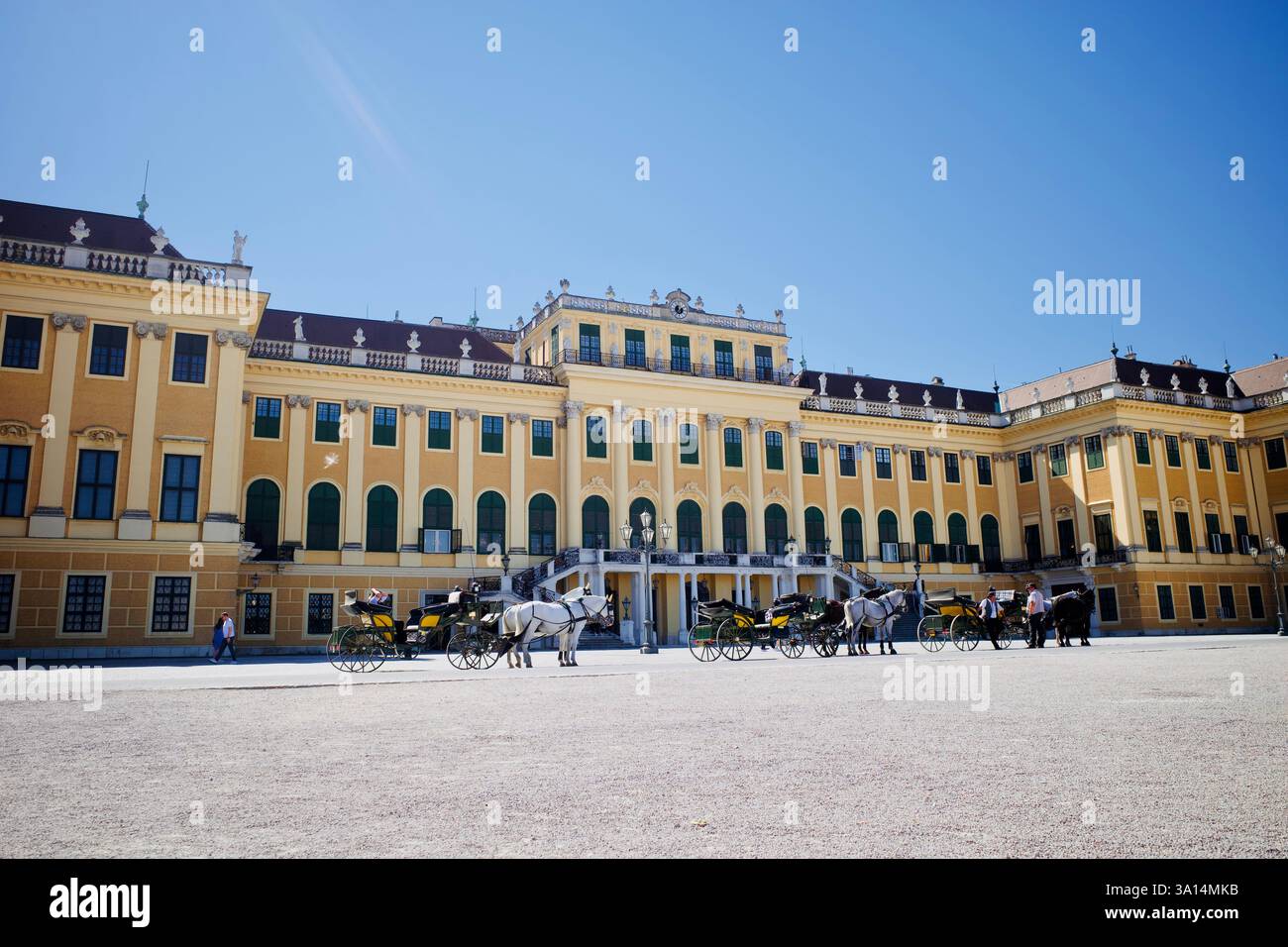 Wien, Österreich. September 2021. Schönbrunn, das geliebte Schloss der Kaiserin Sissi in Wien. Stockfoto