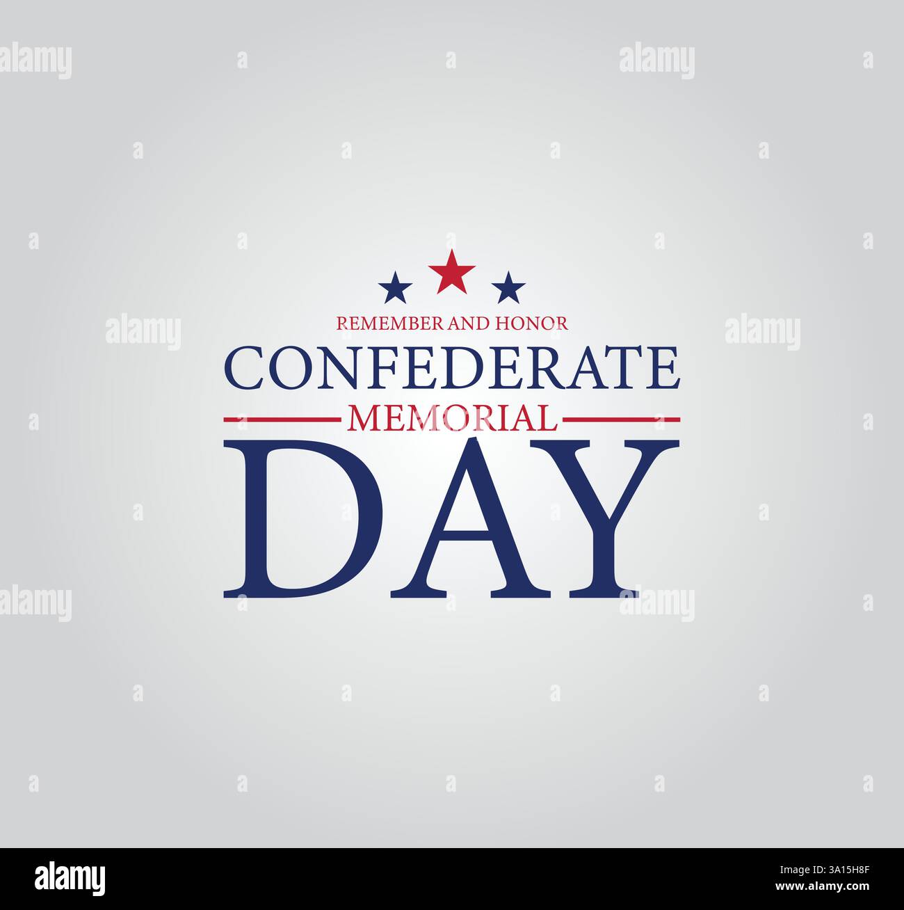 Zu Ehren Des Konföderierten Kulturerbes Am Gedenktag Stock Vektor