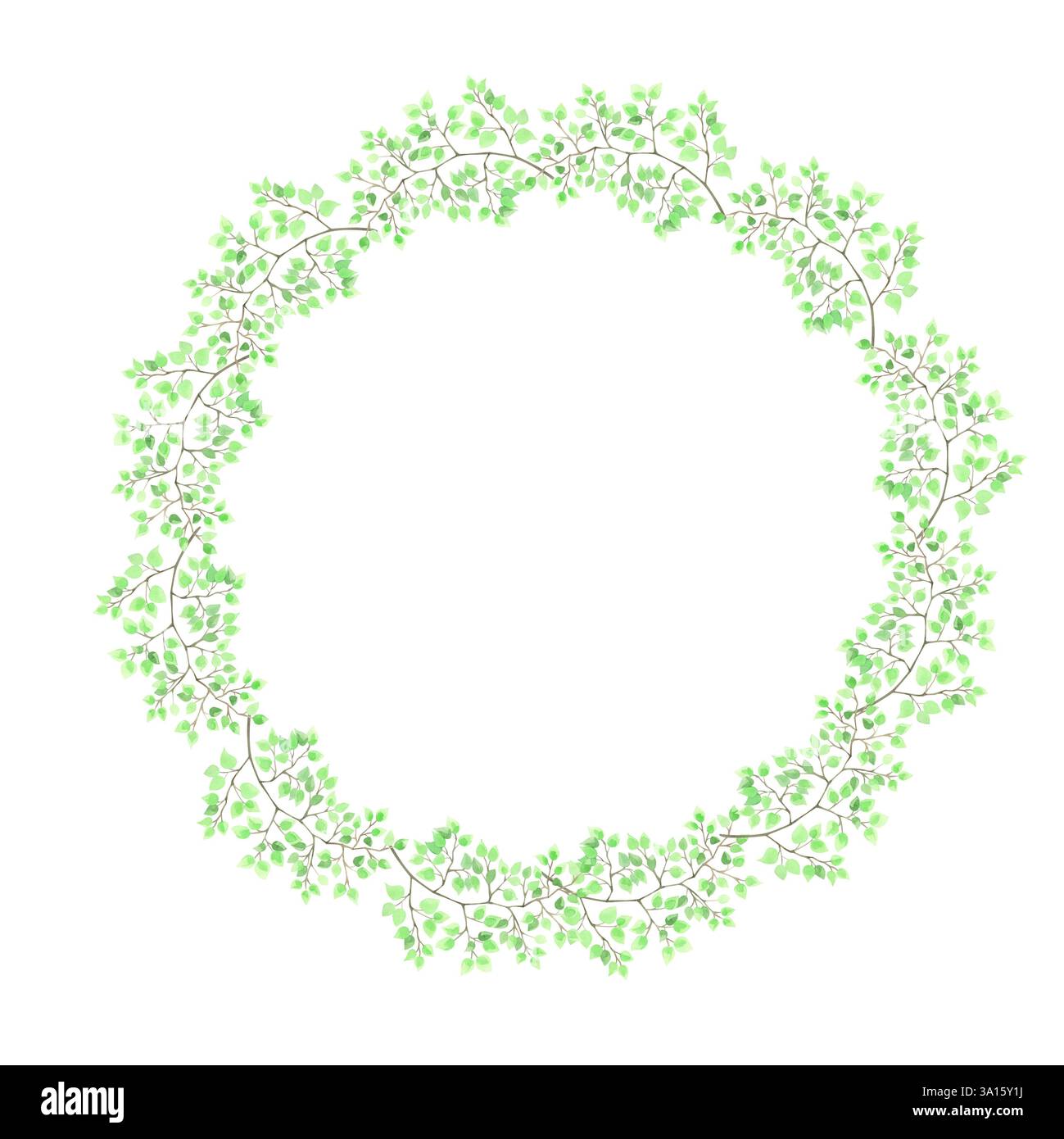 Blumenarrangements. Rahmen.Kranz. Aquarell Stockfoto