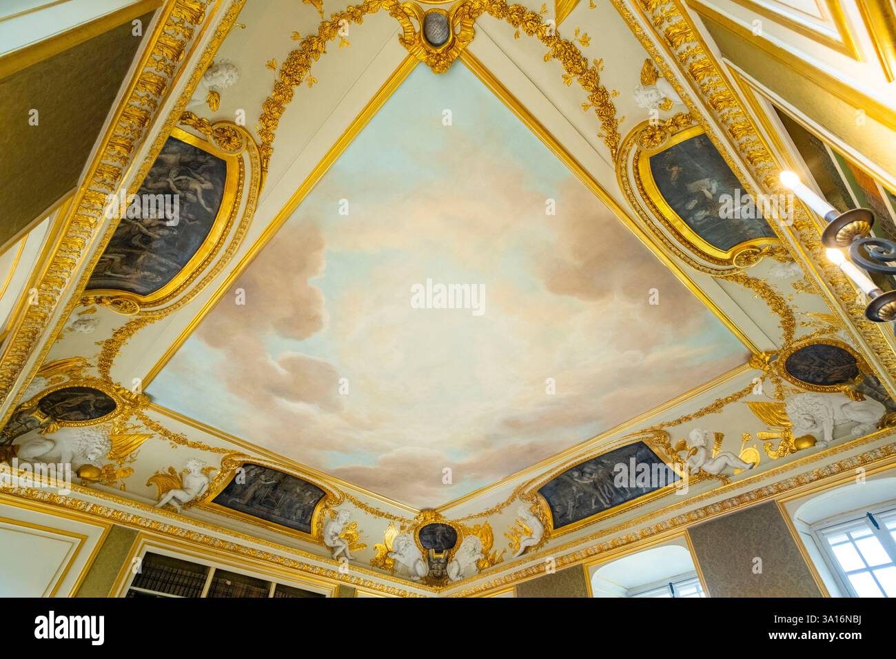 Frankreich, Paris, Le Marais, das Herrenhaus Aumont, Sitz des Pariser Verwaltungsgerichts Stockfoto