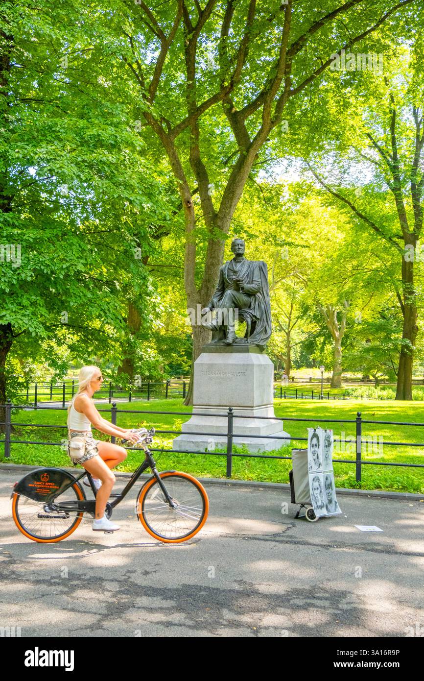 Usa, New York State, New York City, Manhattan, Central Park, die Mall Stockfoto