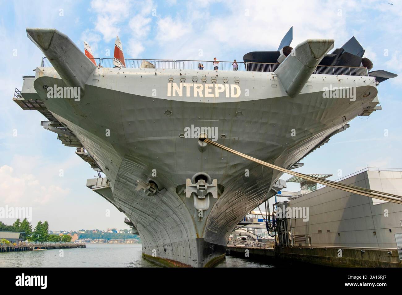 USA, New York State, New York City, Manhattan, Intrepid Air Space Museum, USS Intrepid Flugzeugträger Stockfoto