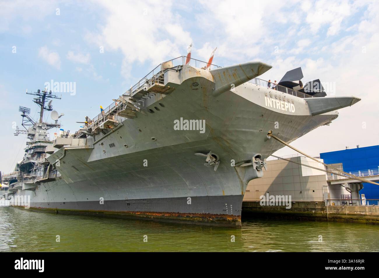 USA, New York State, New York City, Manhattan, Intrepid Air Space Museum, USS Intrepid Flugzeugträger Stockfoto