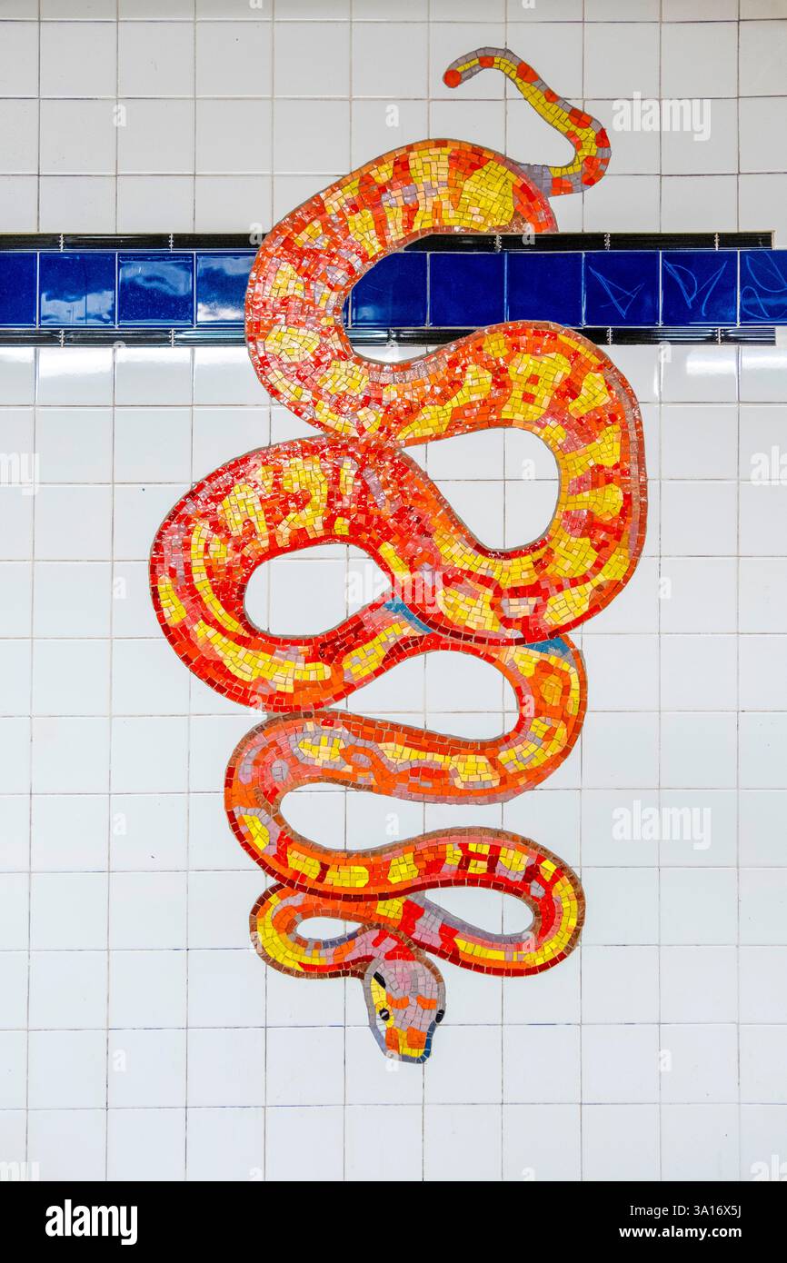 USA, New York State, New York City, Manhattan, U-Bahn-Station Museum of Natural History Stockfoto