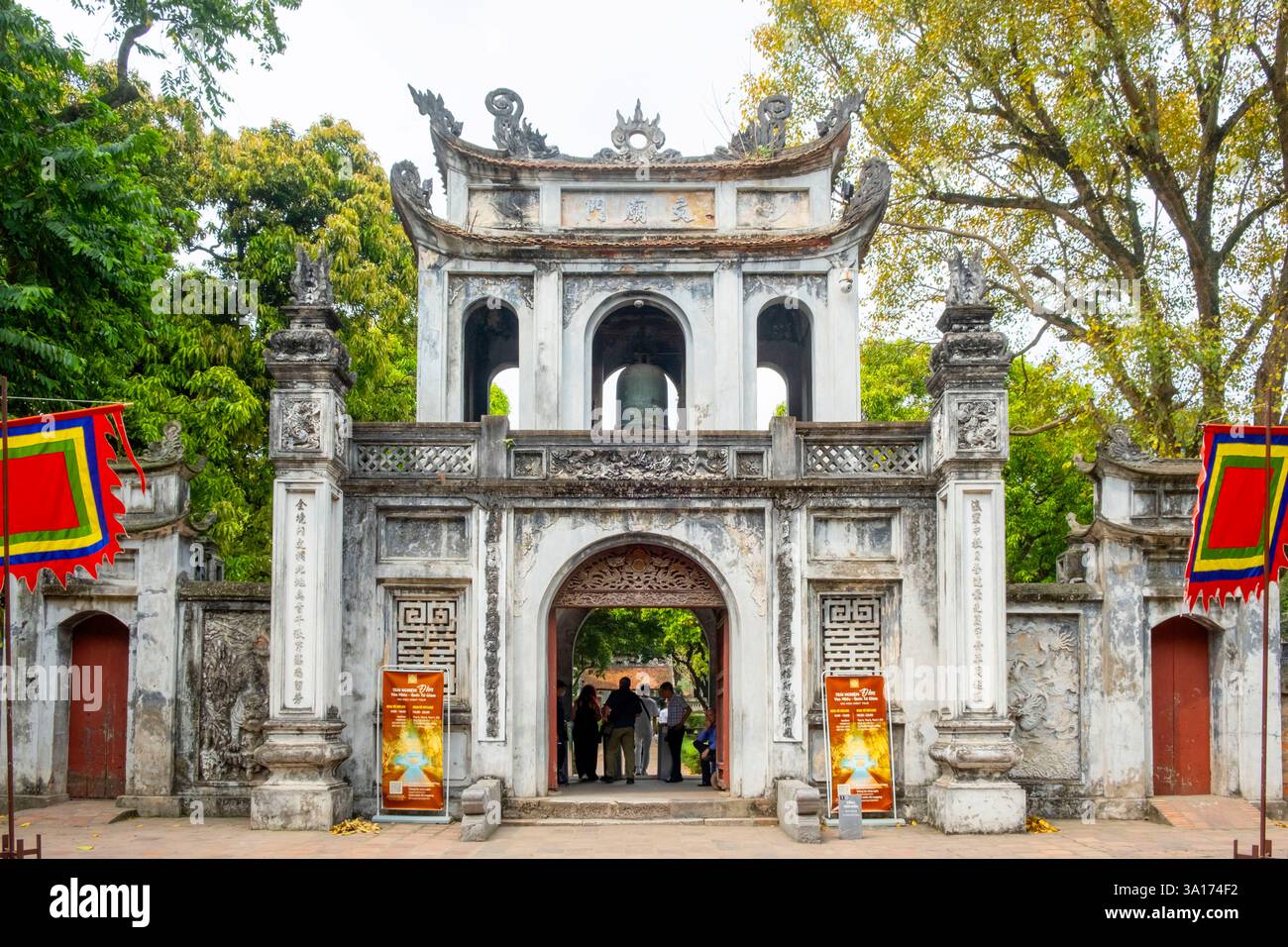 Vietnam, Hanoi, Stadtzentrum, der Tempel der Literatur Stockfoto