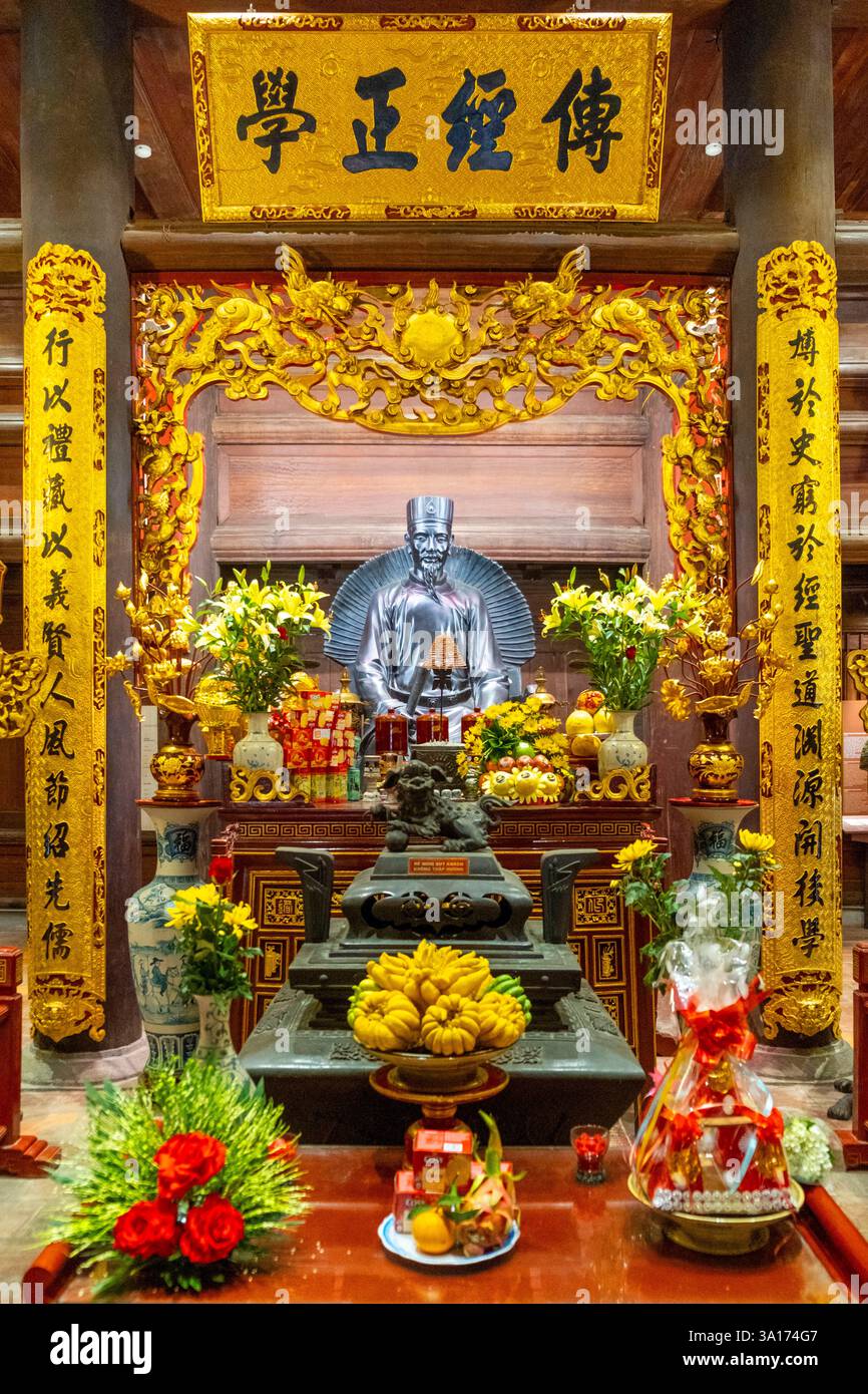 Vietnam, Hanoi, Stadtzentrum, der Tempel der Literatur Stockfoto