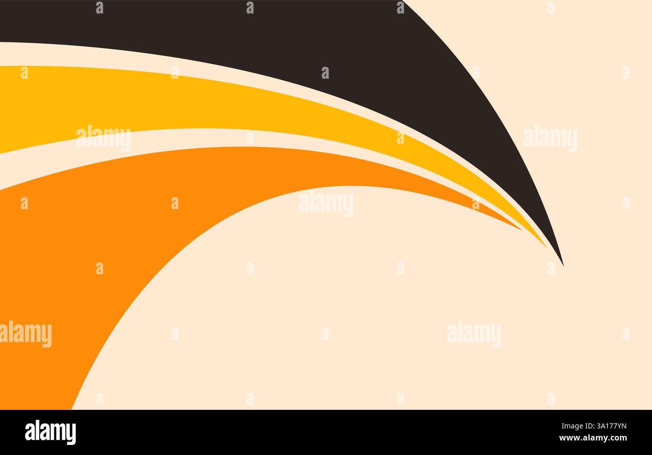 Abstraktes orangefarbenes Hintergrundbanner Stock Vektor