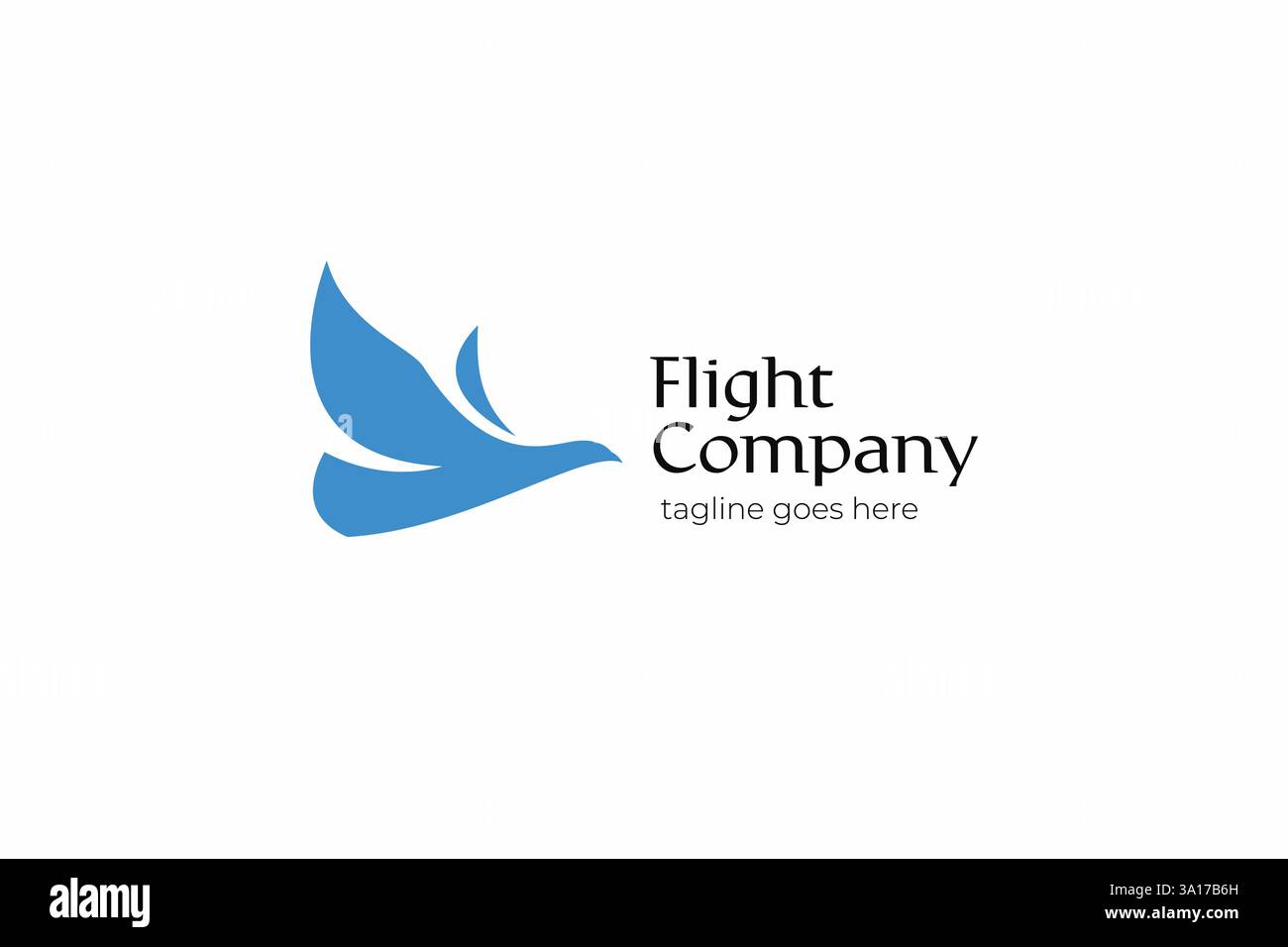 Modernes Simply Shape Flying Bird Logo Design für Fluggesellschaften und Corporate Branding Flight Company Stock Vektor