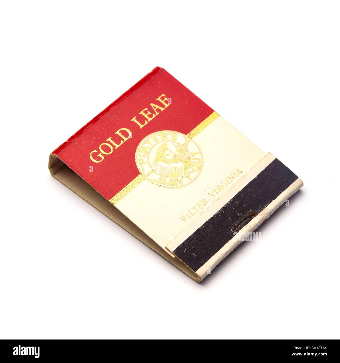 Spielhölzer mit Blattgold Stockfoto