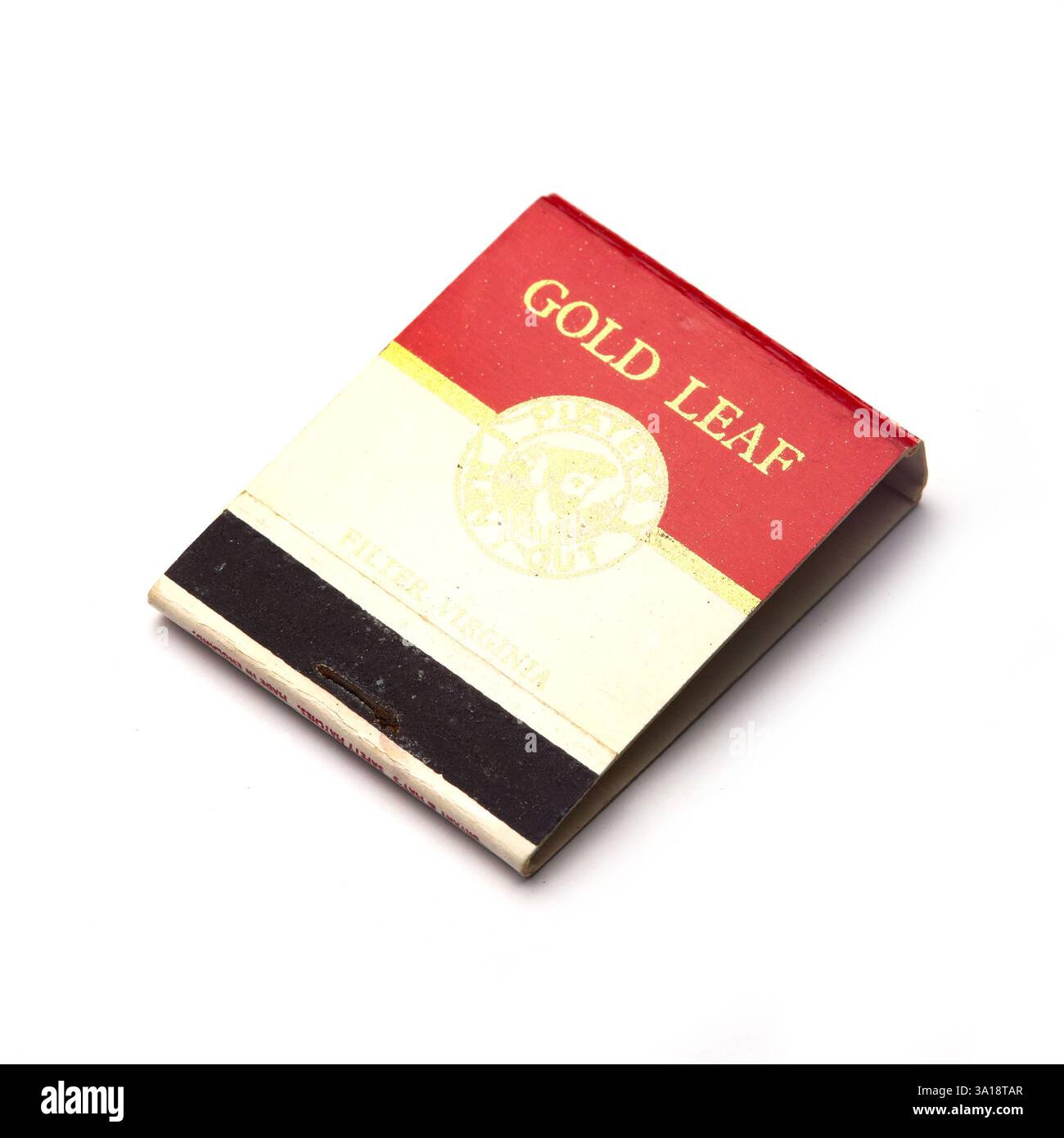 Spielhölzer mit Blattgold Stockfoto