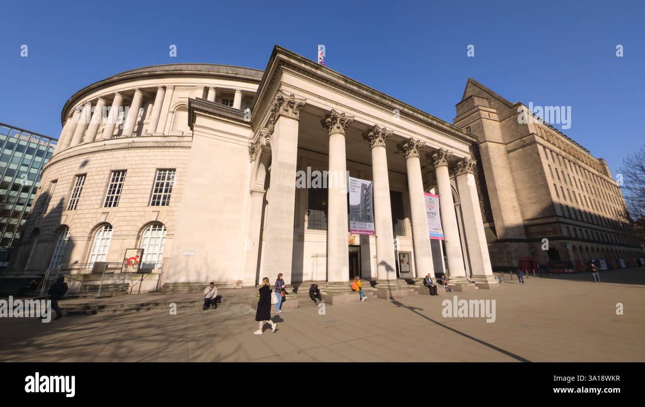 Manchester Central Library auf dem Petersplatz. UK Stockfoto
