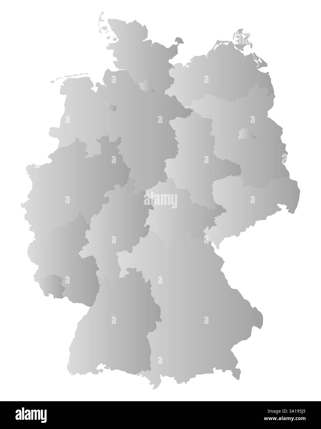 Karte von Deutschland Stockfoto