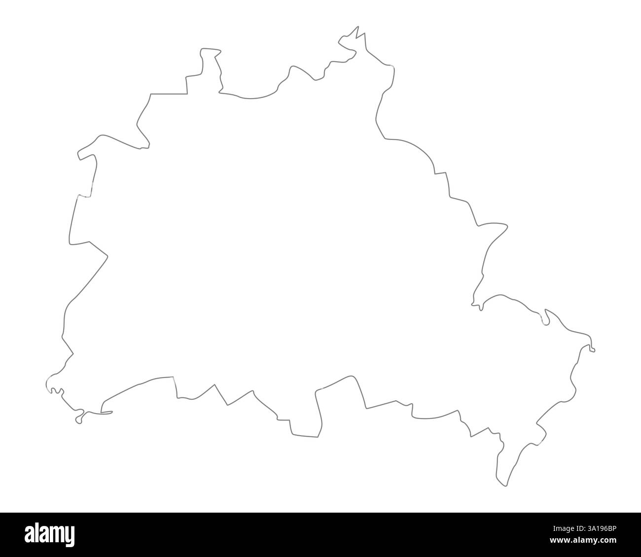 Karte von Berlin Stockfoto