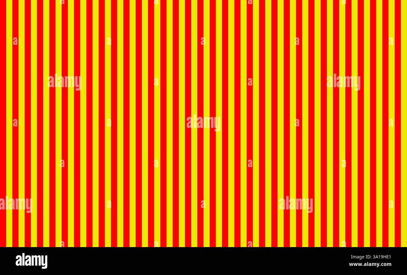 Nahtlos gestreifte Karte als Hintergrund mit den Farben Rot und Gelb Stockfoto