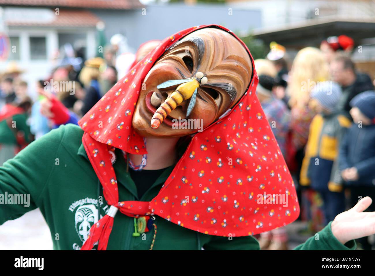 Große schwäbisch-alemannische Karnevalsparade Stockfoto