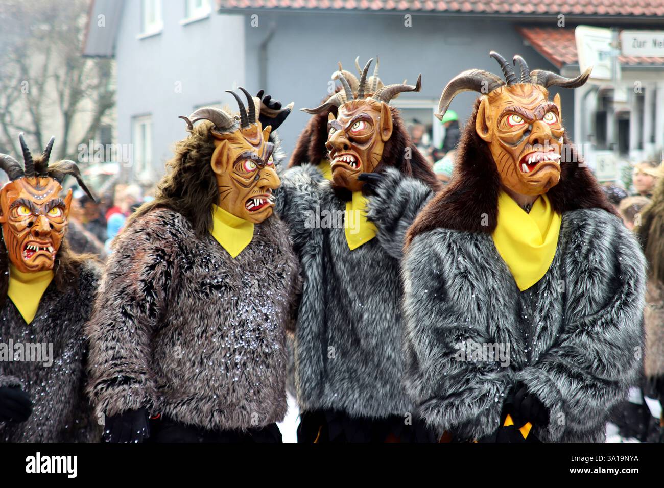 Große schwäbisch-alemannische Karnevalsparade Stockfoto