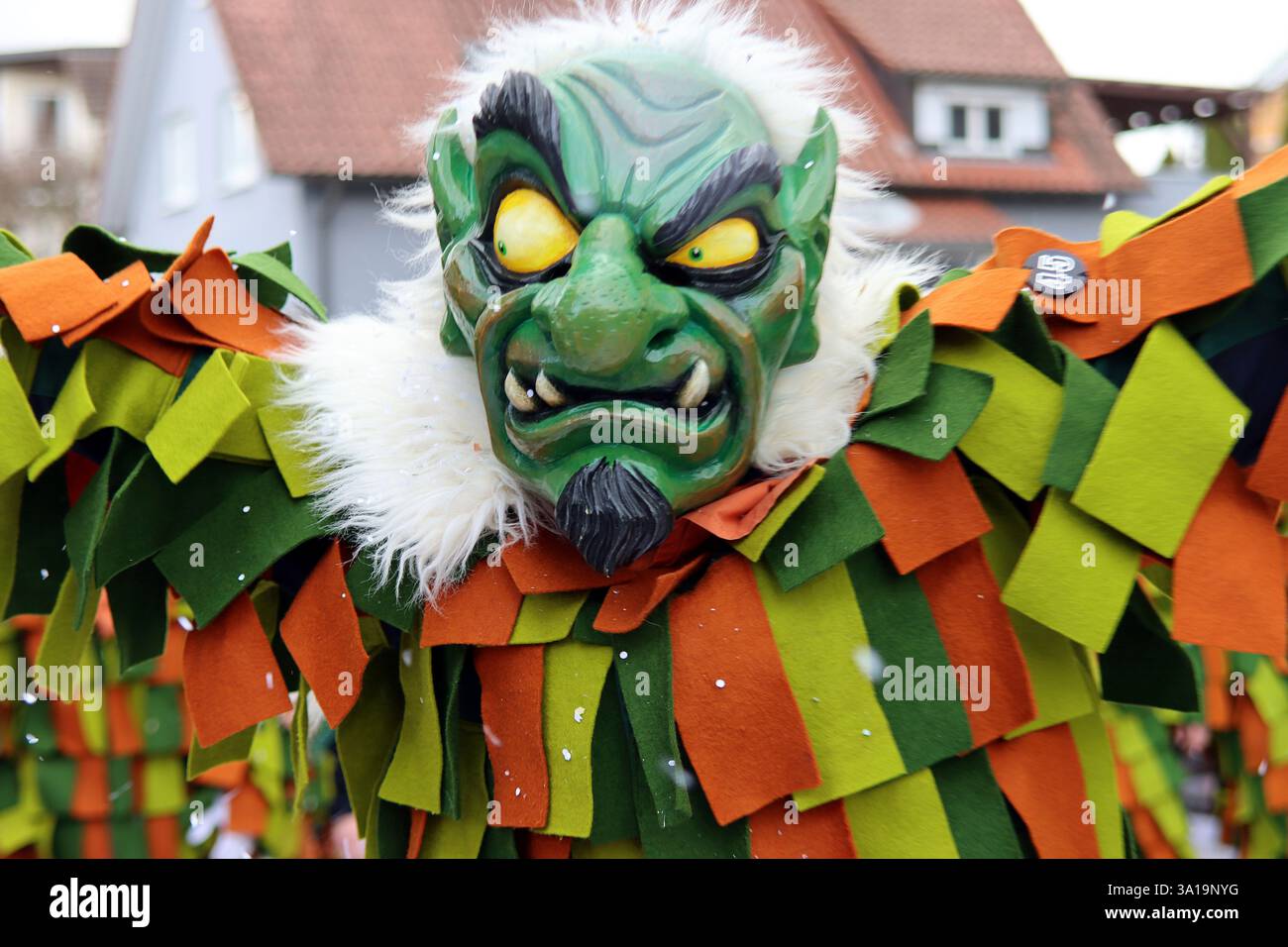 Große schwäbisch-alemannische Karnevalsparade Stockfoto