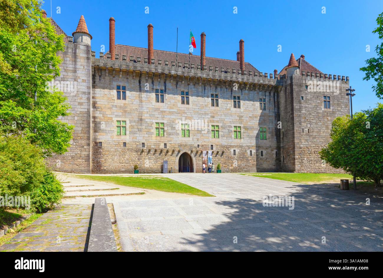 Palast der Herzöge von Braganza, Guimaraes, Region Minho, Portugal Stockfoto