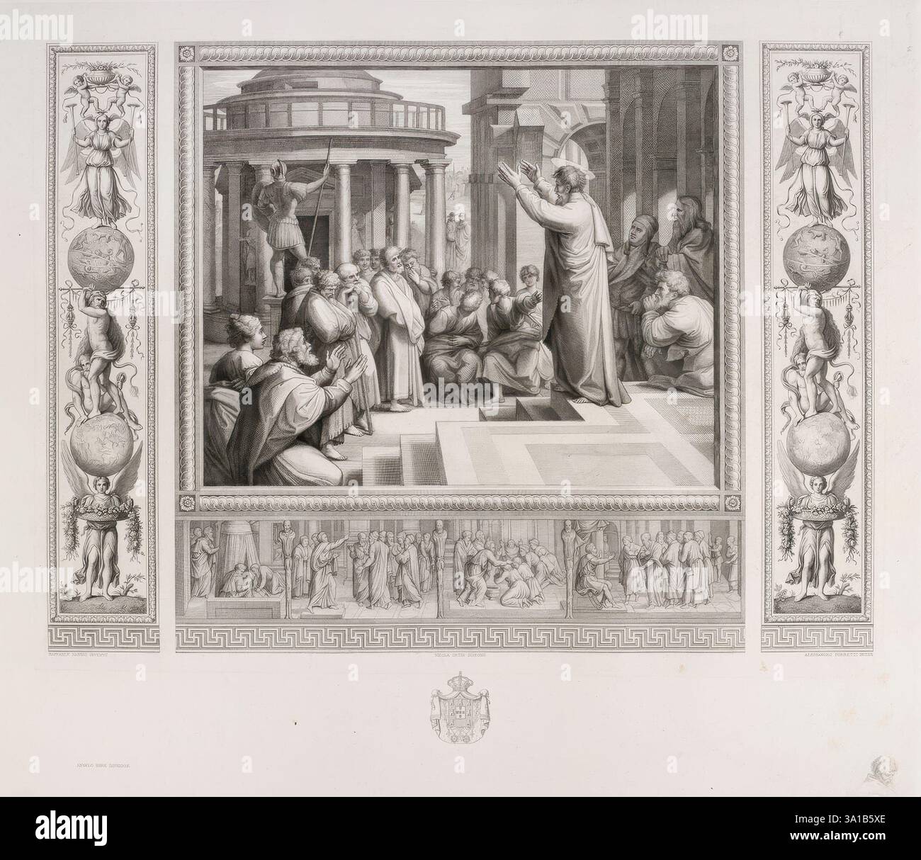 Paulus predigt über den Areopag, 1868. Stockfoto