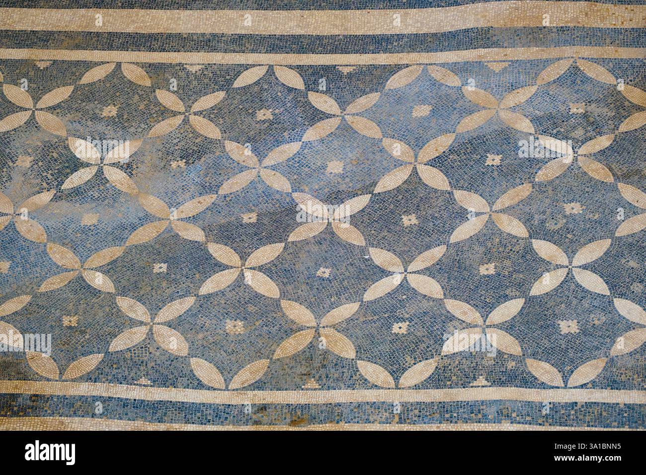 Ephesus, Türkei, Turkiye. Römische Terrasse Haus Mosaikboden Dekoration. Stockfoto