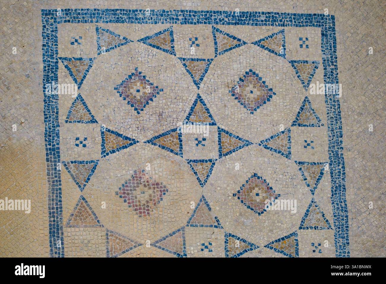 Ephesus, Türkei, Turkiye. Römische Terrasse Haus Mosaikboden Dekoration. Stockfoto