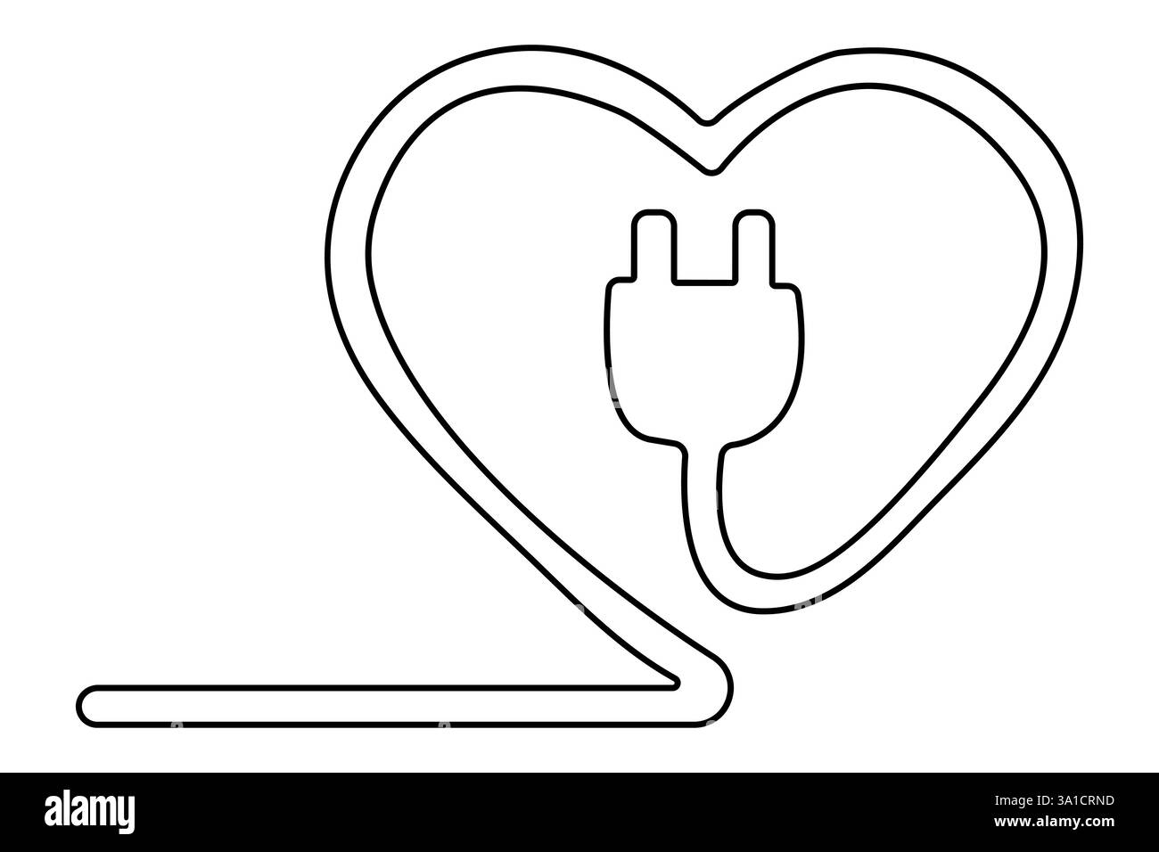 Ökologisch nachhaltige durchgehende Einzeilenzeichnung isolierter Umrissvektorgrafiken Stock Vektor