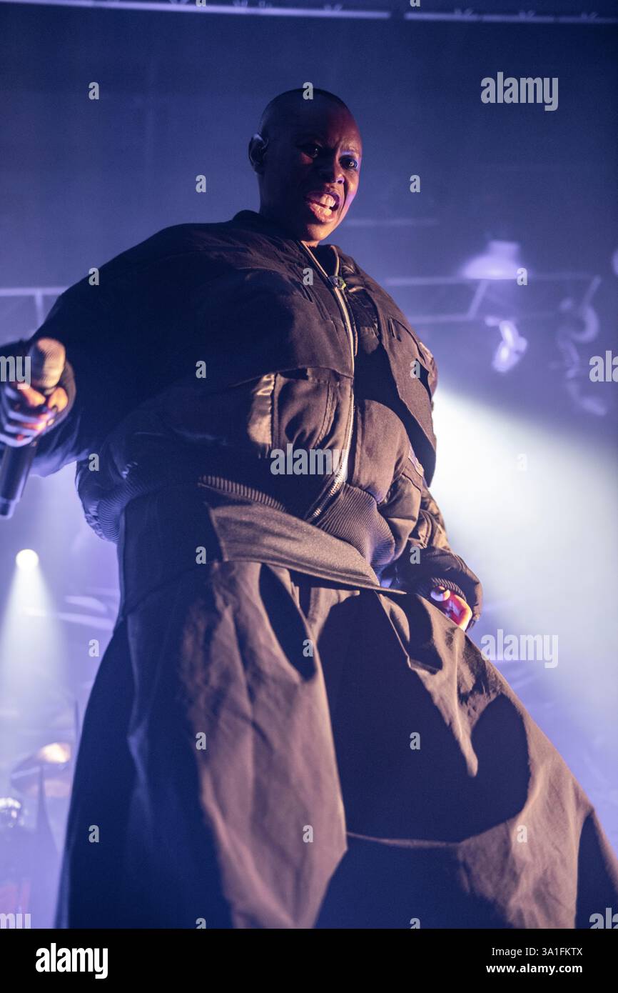 Skunk Anansie tritt im Sala Razzmatazz, Barcelona 4. März 2025 auf. Fotograf: Ale Espaliat Stockfoto