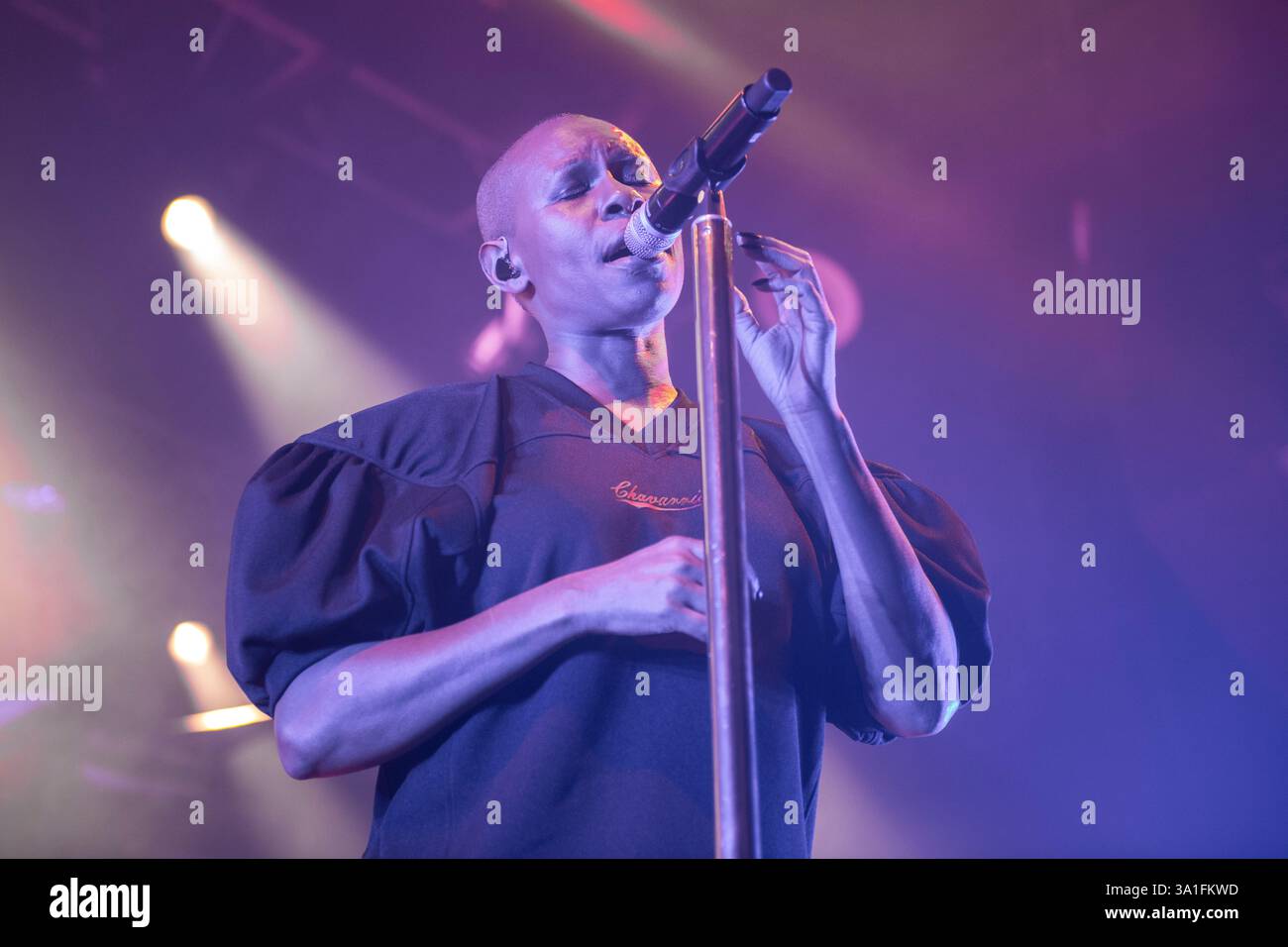 Skunk Anansie tritt im Sala Razzmatazz, Barcelona 4. März 2025 auf. Fotograf: Ale Espaliat Stockfoto
