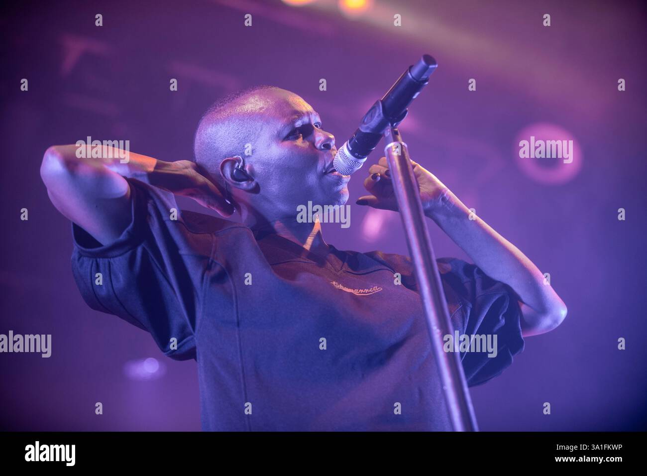 Skunk Anansie tritt im Sala Razzmatazz, Barcelona 4. März 2025 auf. Fotograf: Ale Espaliat Stockfoto