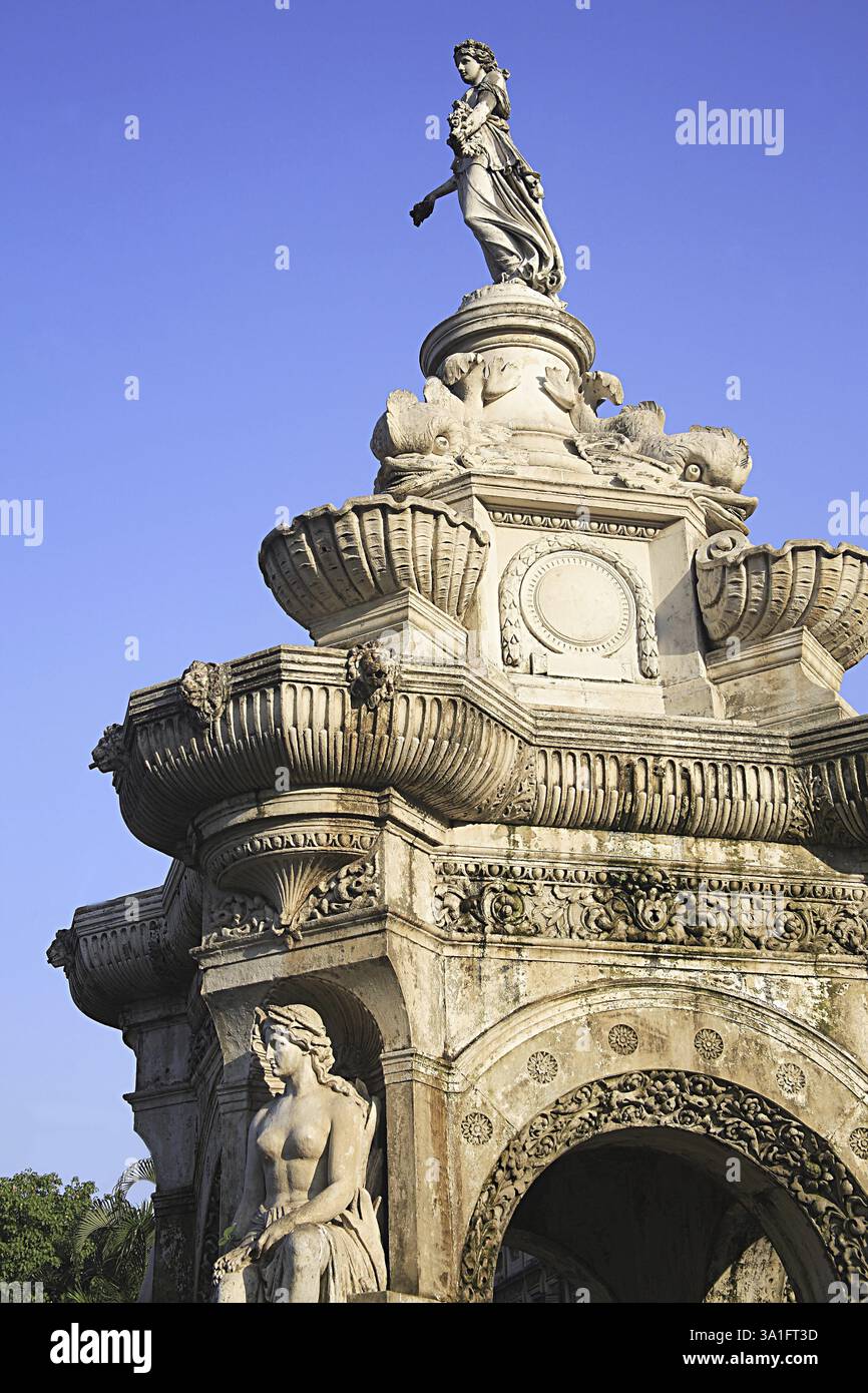 Flora Fountain Now Hutatma Chowk, Churchgate, Bombay Mumbai, Maharashtra, Indien, Asien Stockfoto