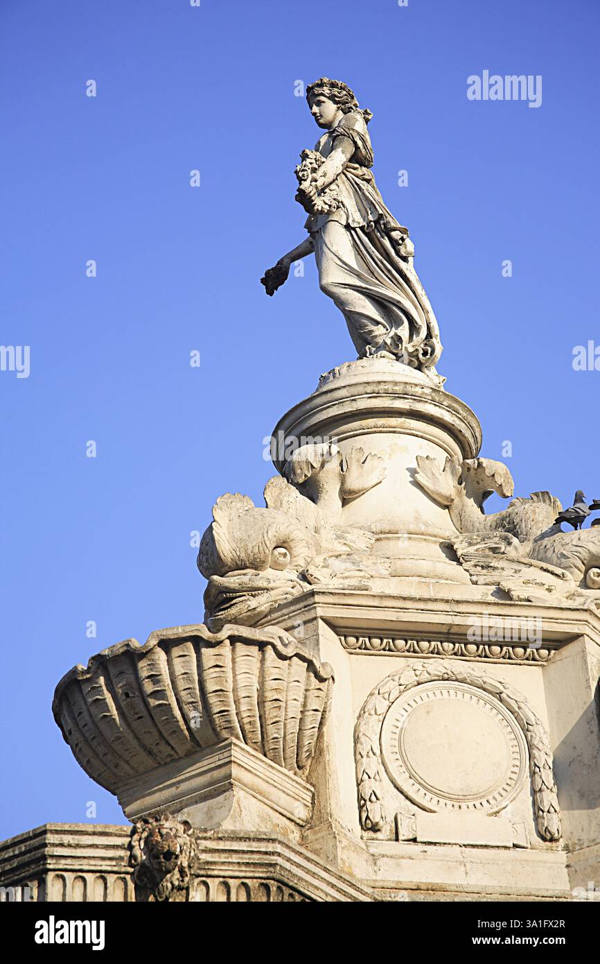Flora Fountain Now Hutatma Chowk, Churchgate, Bombay Mumbai, Maharashtra, Indien, Asien Stockfoto