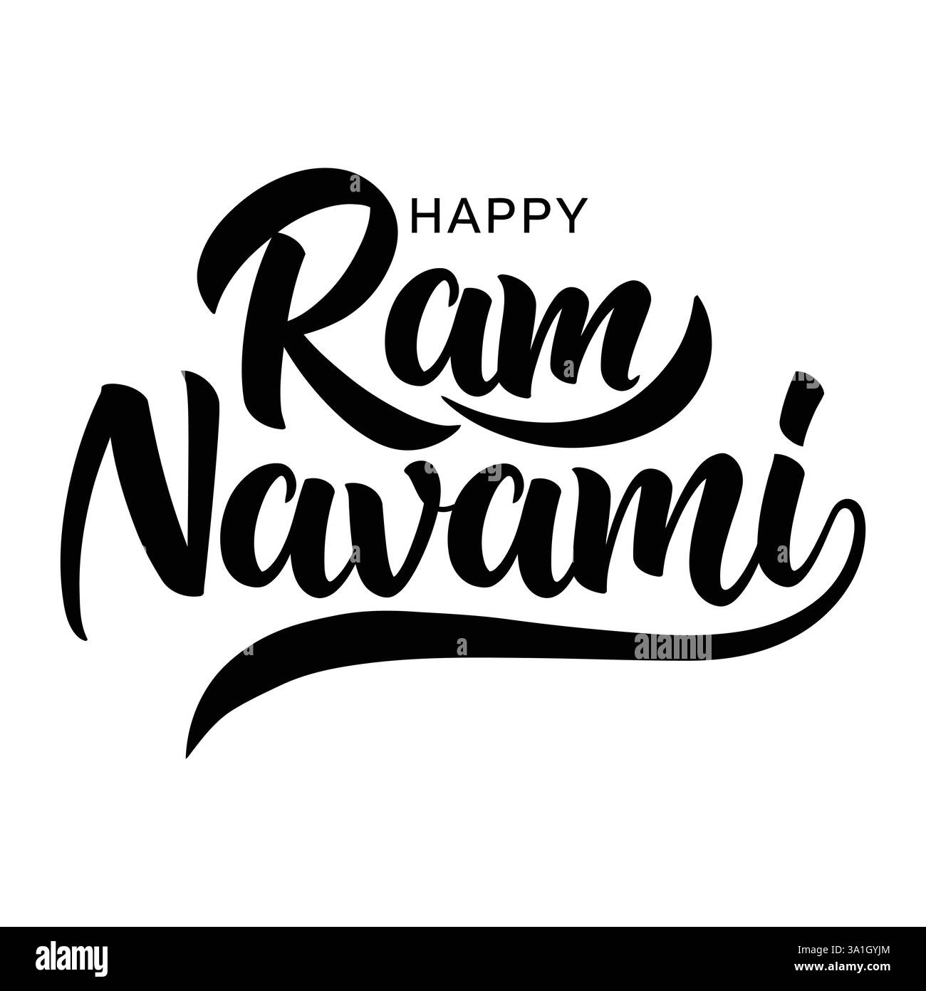 Happy RAM Navami Festival of India. Happy RAM Navami Typografie Vektor Kunst Design . Festival of Lord Shree RAM Navami Concept . Stock Vektor