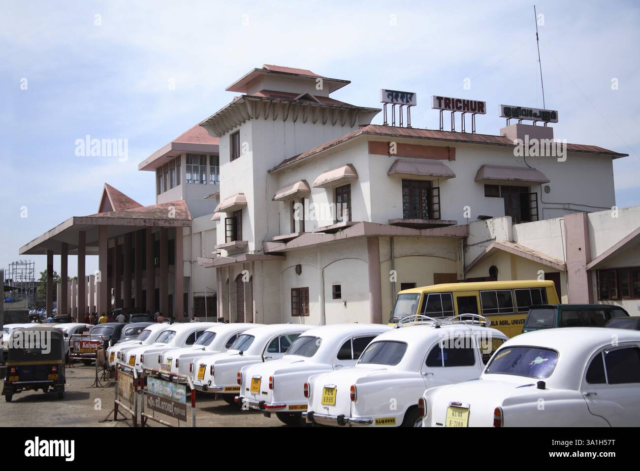 Bahnhof, Thrissur, Kerala, Indien, Asien Stockfoto