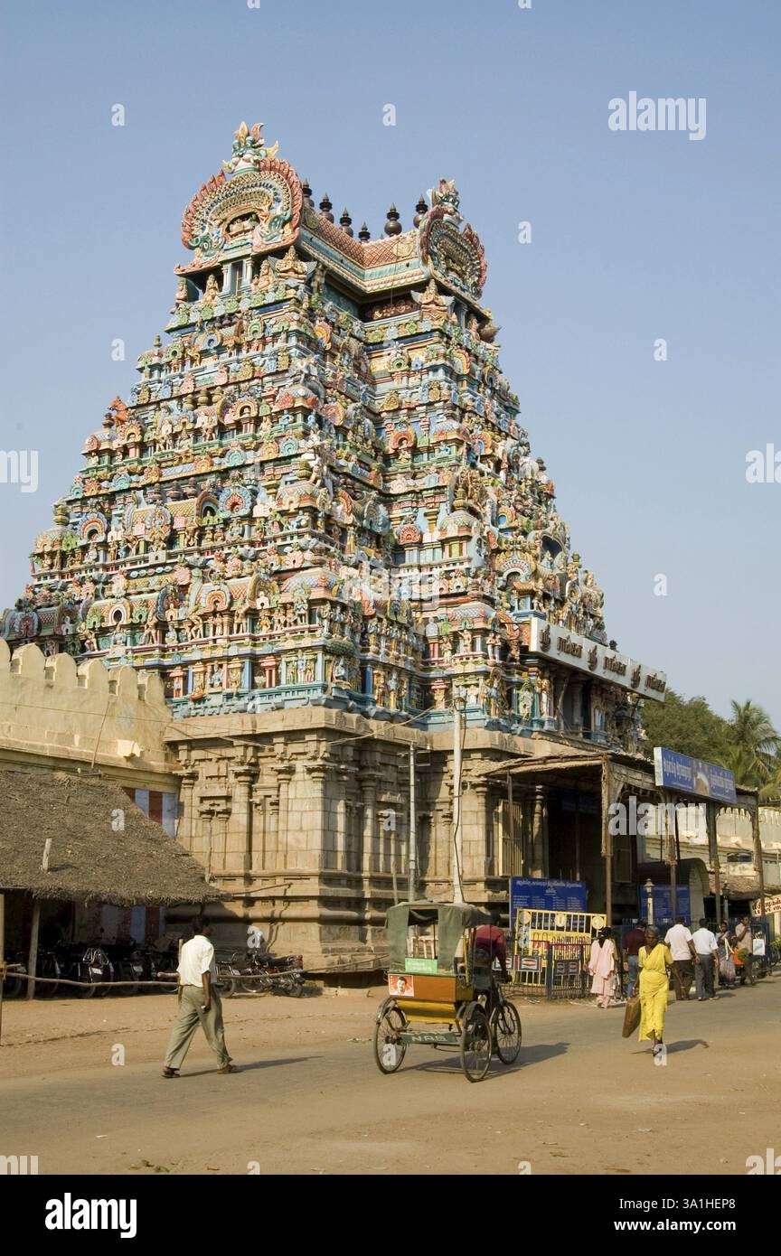 Shree Ranganathaswamy Tempel, Tiruchirapalli Trichy, Tamilnadu, Indien, Asien Stockfoto