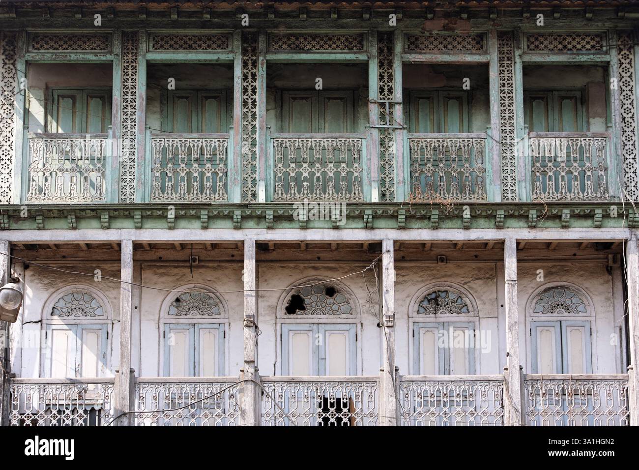 Altes Haus, Pune, Maharashtra, Indien, Asien Stockfoto