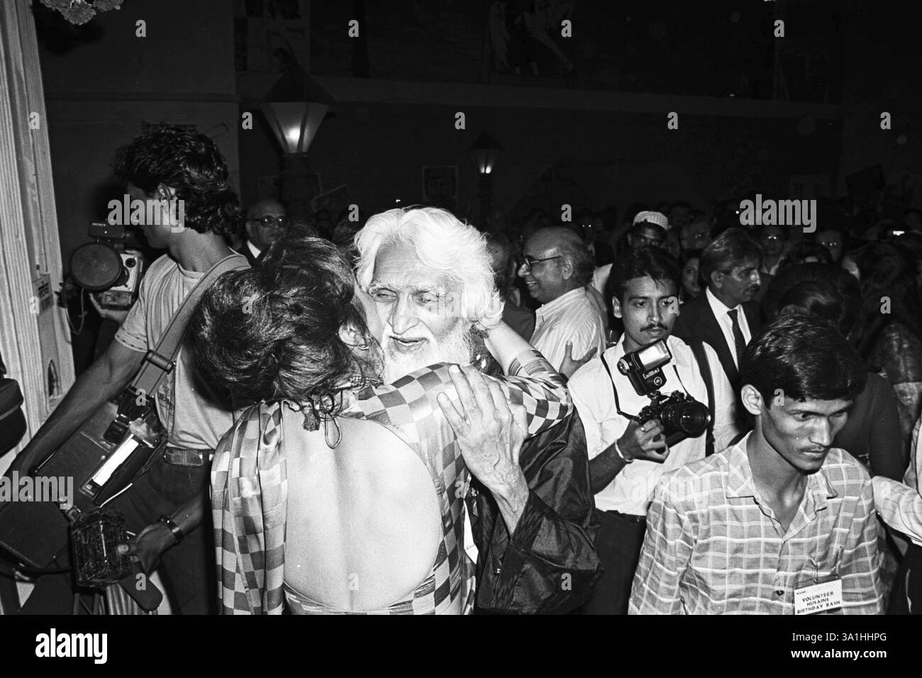 MF Hussein Maqbool Fida Hussain weltberühmter Maler NO MR Stockfoto