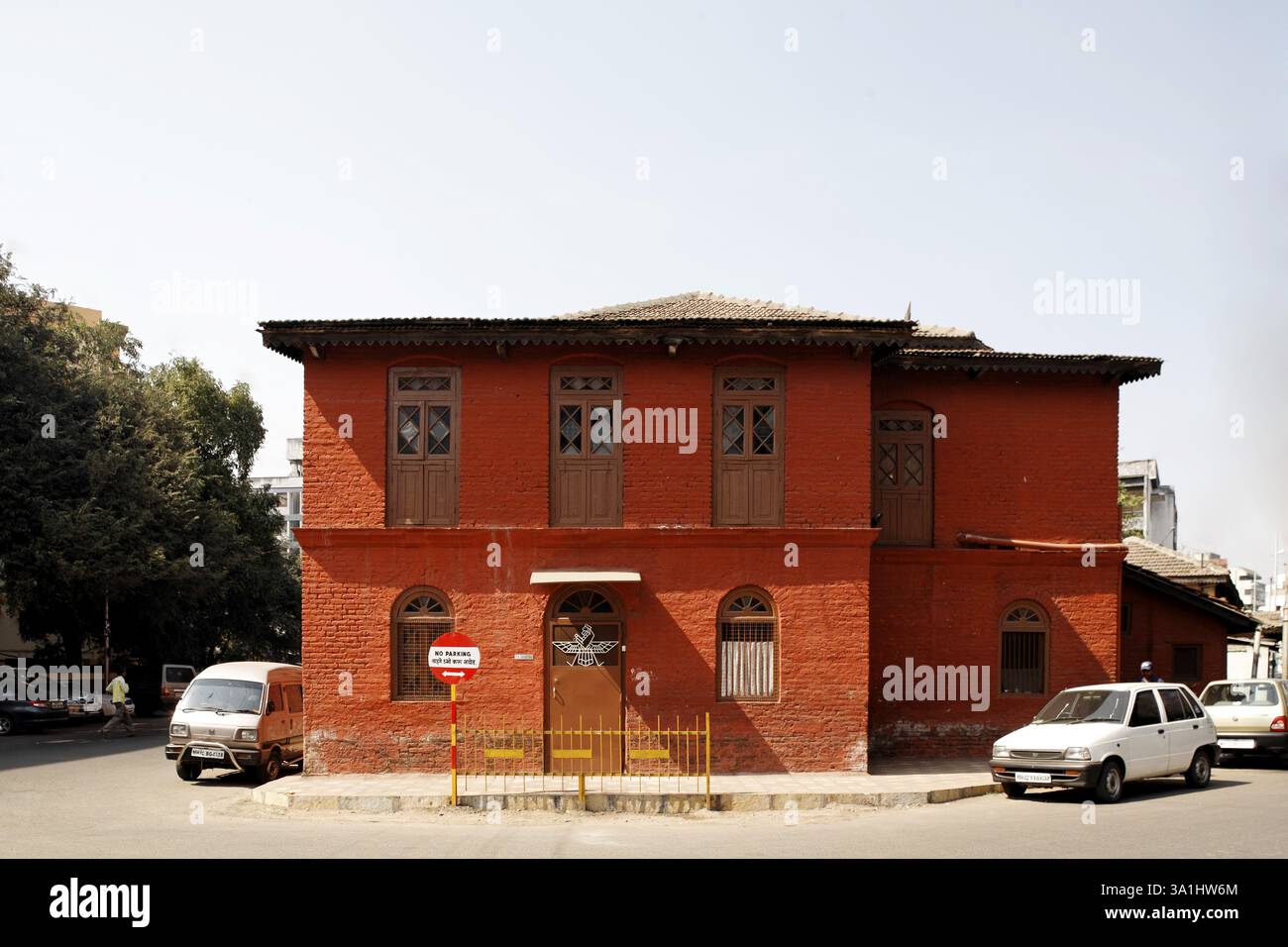 Altes Haus in Parsi Lane, Pune, Maharashtra, Indien, Asien Stockfoto