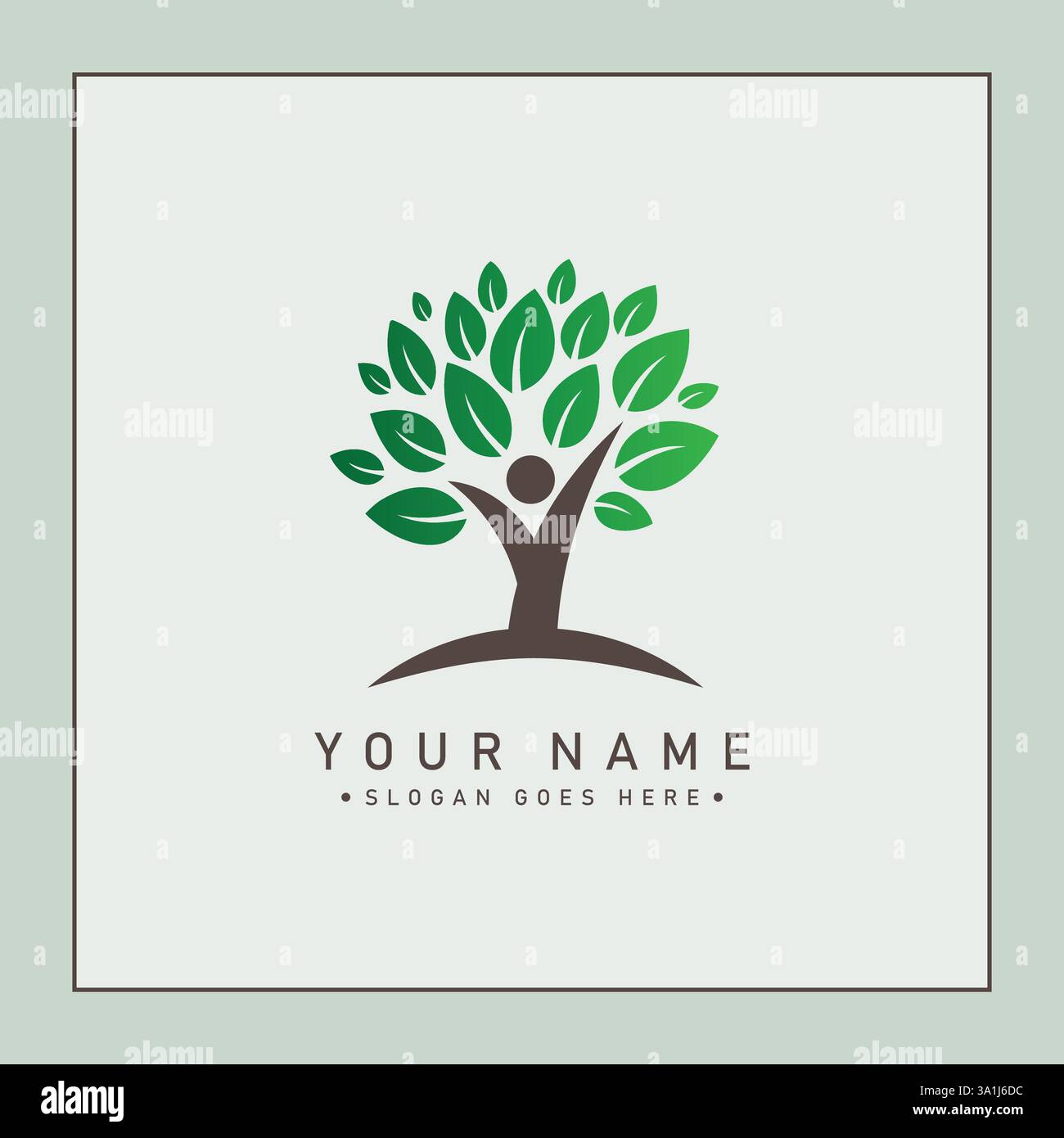 Gesundes Leben und Gesundheit Logo - Fitness und Wellness Logo Stock Vektor