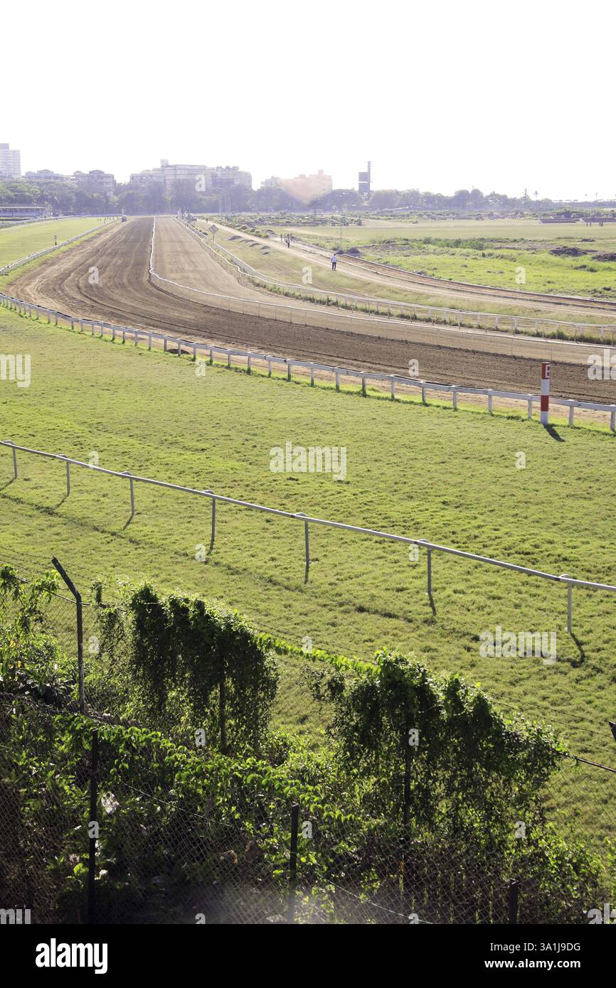 Pferderennbahn, Mahalakshmi, Bombay Naw Mumbai, Maharashtra, Indien, Asien Stockfoto