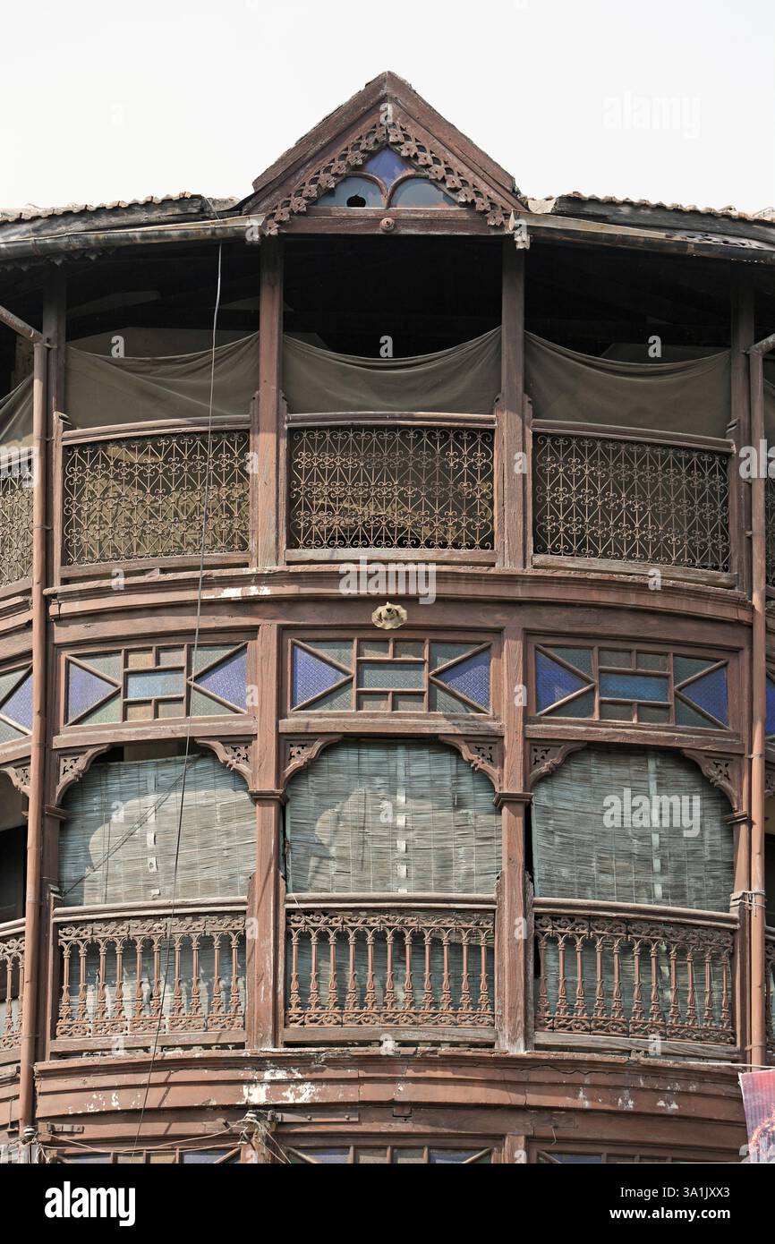 Altes Haus, Pune, Maharashtra, Indien, Asien Stockfoto