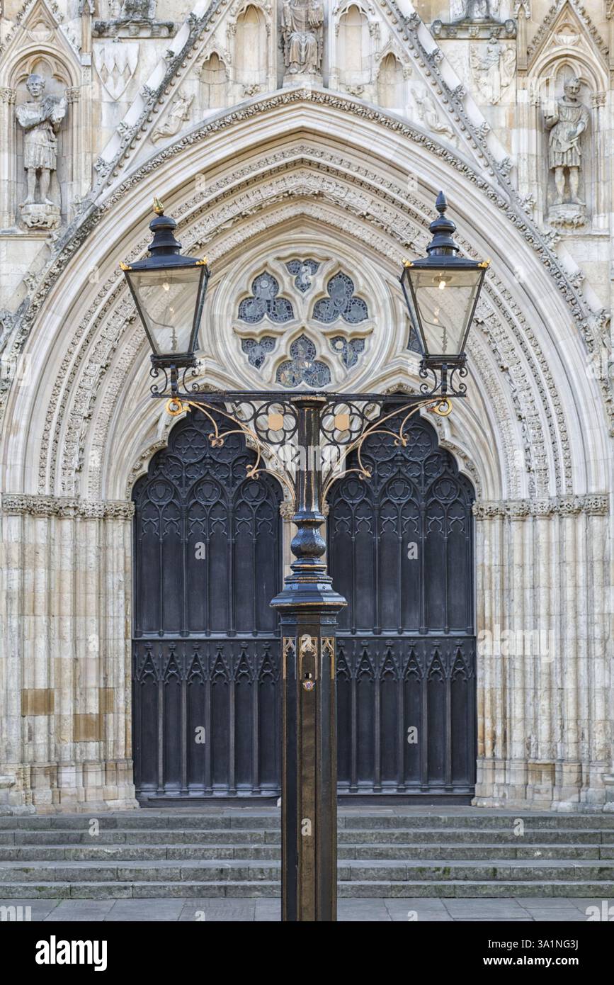 York Minster, gotische Kathedrale, City of York, Yorkshire, England, UK Stockfoto