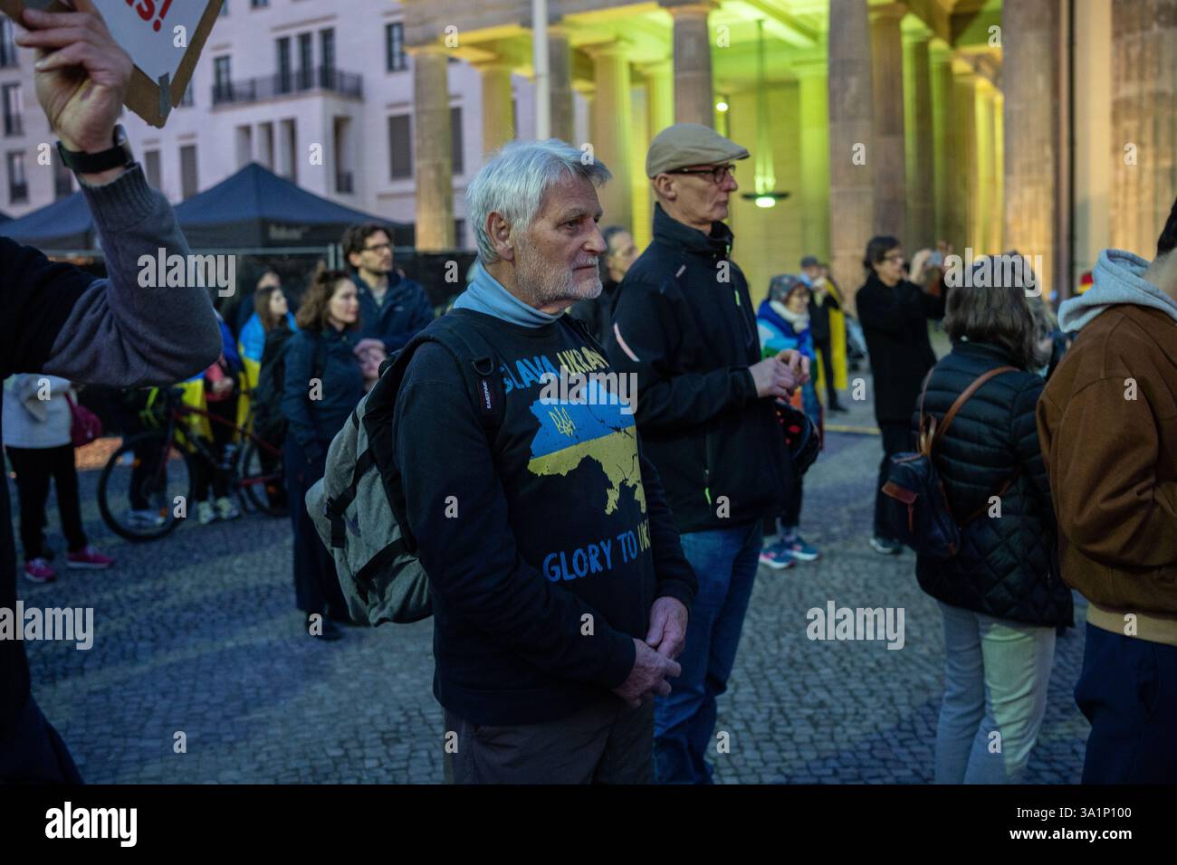 Demo pro Ukraine in Berlin 09.03.2025 Stockfoto
