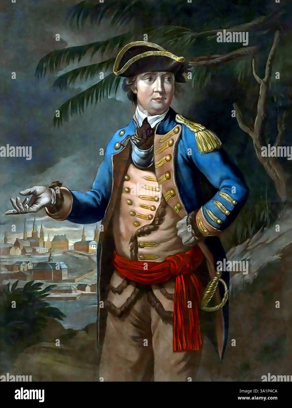 Benedict Arnold, Benedict Arnold (1741–1801) britischer Offizier, der im Amerikanischen Unabhängigkeitskrieg diente. General Benedikt Arnold Im Amerikanischen Unabhängigkeitskrieg Stockfoto