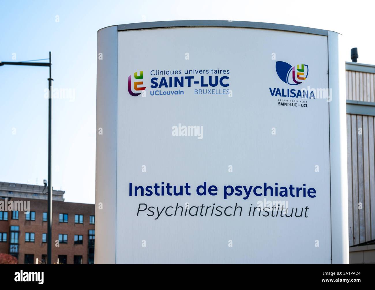 Psychiatrische Einrichtung des Universitätsinstituts Saint Luc, UC Louvain, Woluwe Saint Lambert, Region Brüssel-Hauptstadt, Belgien, 8. MÄRZ, 2025 Stockfoto