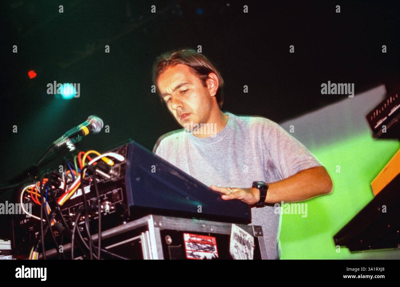 Laurent Garnier trat am 5. April 2001 im Astoria auf. London, England, Vereinigtes Königreich. Stockfoto