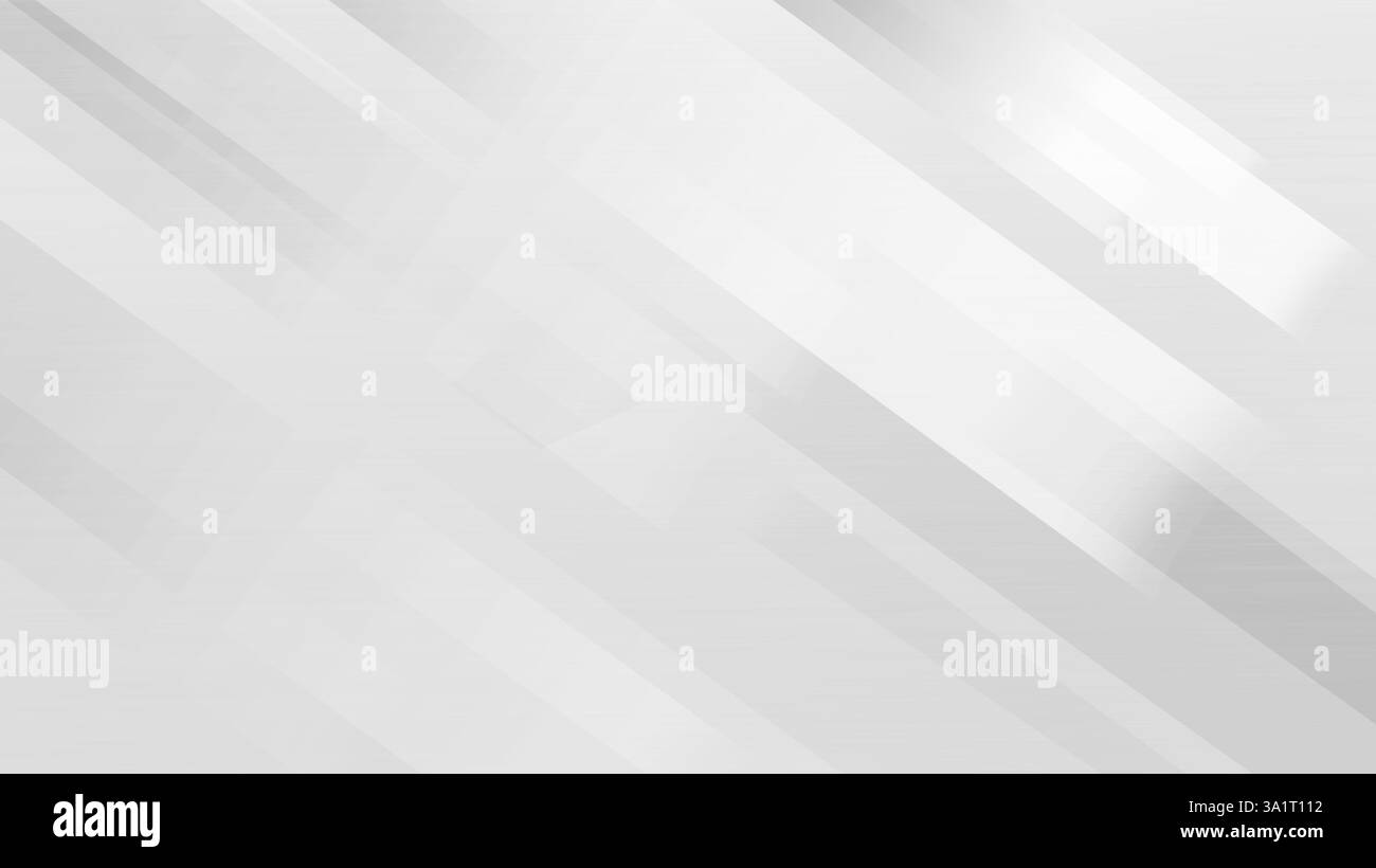 Weiß Grau Abstrakter Hintergrund, Abstrakter Hintergrund Grau. Weißer abstrakter Hintergrund mit dreieckigem Dekor an den Seiten. Stockfoto
