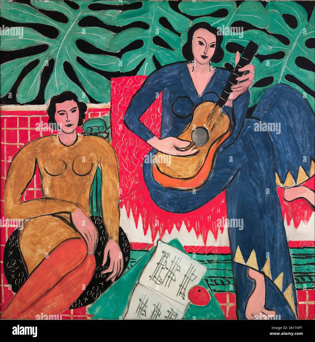 La Musique, 1939. Gefunden in der Sammlung der Albright-Knox Art Gallery. Stockfoto