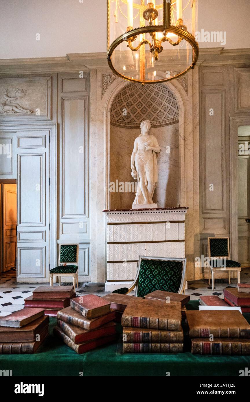 Hôtel de la Marine, Place de la Concorde, Architecte : Ange-Jacques Gabriel, Stil Architektur : Stil Louis XV, Bau : 1757-1774, Propriét Stockfoto