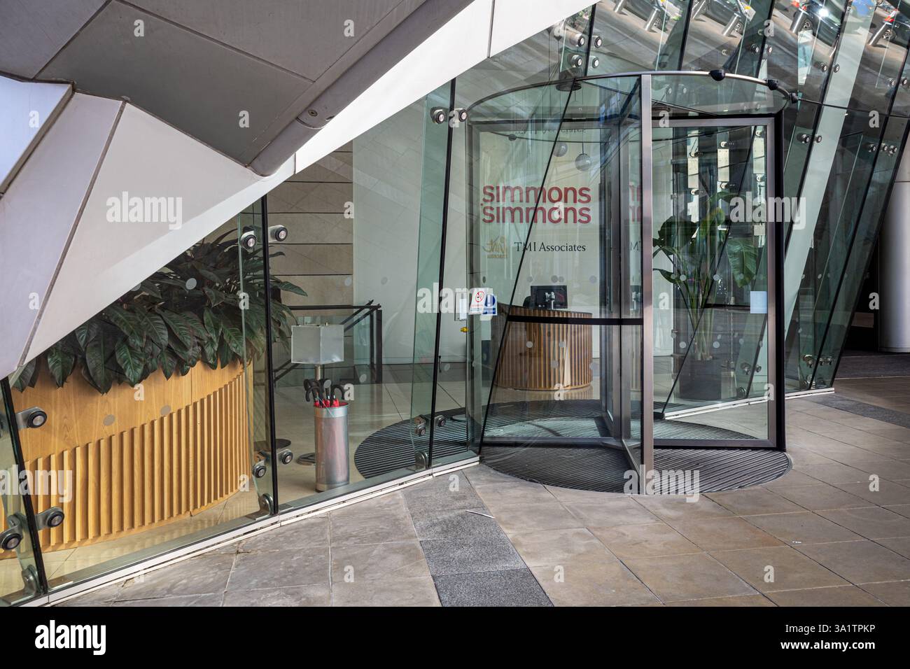 Simmons & Simmons internationale Anwaltskanzlei Zentrale in London. Simmons und Simmons/Simmons + Simmons Stockfoto