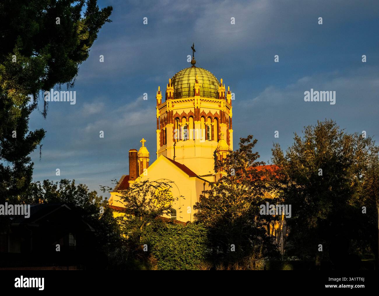 Memorial Presbyterian Church, erbaut 1889 vom amerikanischen Industriellen Henry Morrison Flagler in der historischen Altstadt von St. Augustine Florida USA Stockfoto